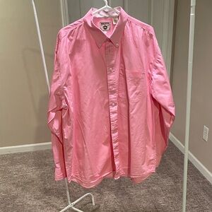 Nautica Men's Casual Button-Down Shirt in Pink